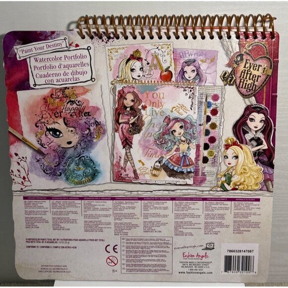 Ever After High Watercolor Portfolio With Paints & Posters - Picture 5 of 8